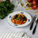 Тарелка глубокая для супа 23 см,коллекция "Blue Flower" P.L. Proff Cuisine
