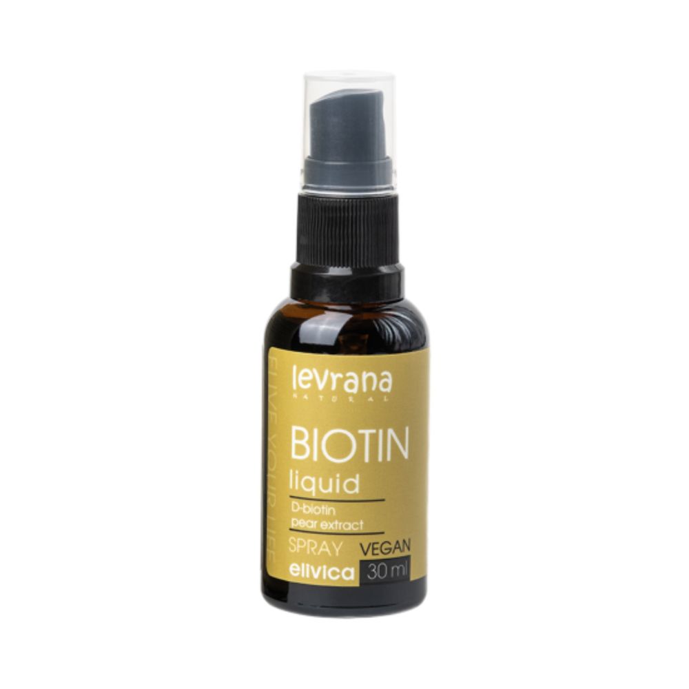 Биологически активная добавка к пище Биотин жидкий (Biotin liquid) 30 мл спрей (Levrana)