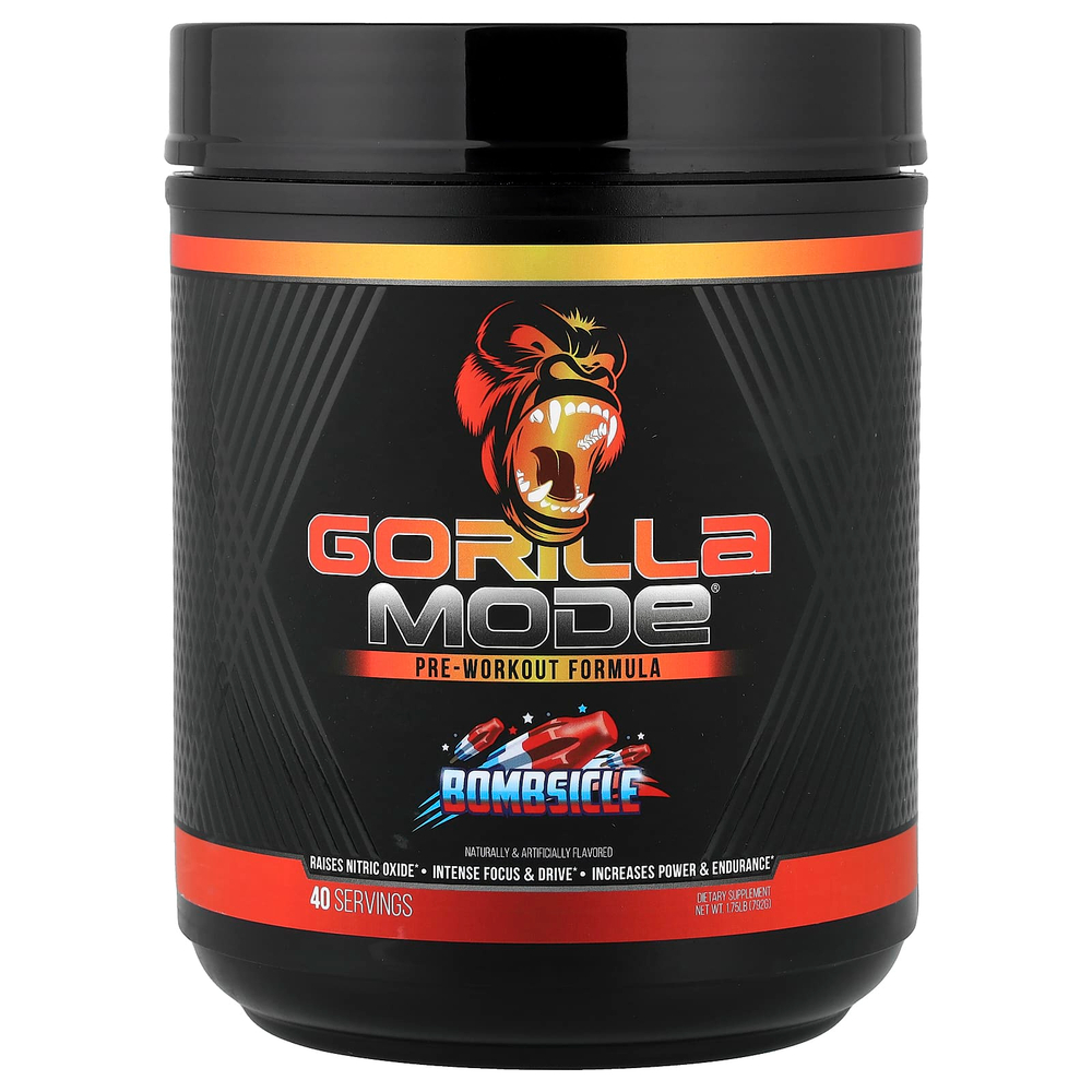Gorilla Mind, Mode®, предтренировочная добавка, Bombscle, 792 г (1,75 фунта)