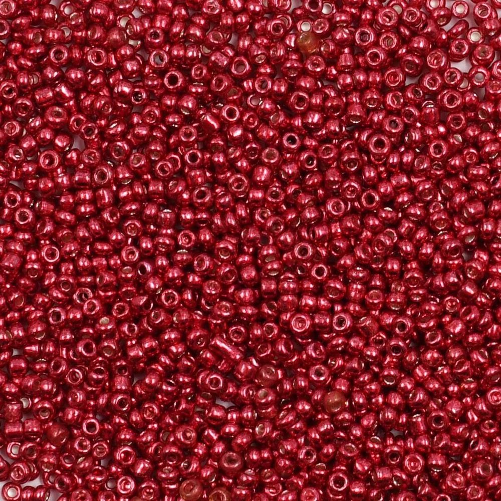 Бисер Astra&amp;Craft 11/0 (2.1 мм), 200 г (10х20 г), цв. 1117 красный/глянцевое покрытие