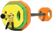 Штанга для аэробики и комплект дисков (1,25-2,5-5 кг) PROFI-FIT