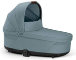 Коляска Cybex Balios S Lux TPE complete Aton S2 Ocean Blue Base One 4 в 1 Stormy Blue с дождевиками