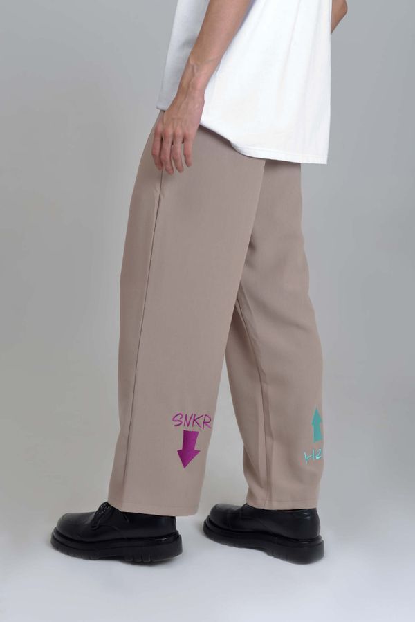 Брюки Soul Company Snkr Head Бежевые - фото 2