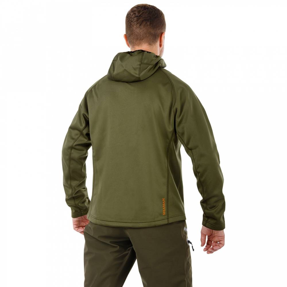 Толстовка мужская "Hunter", softshell, оливковый /olive, ХСН