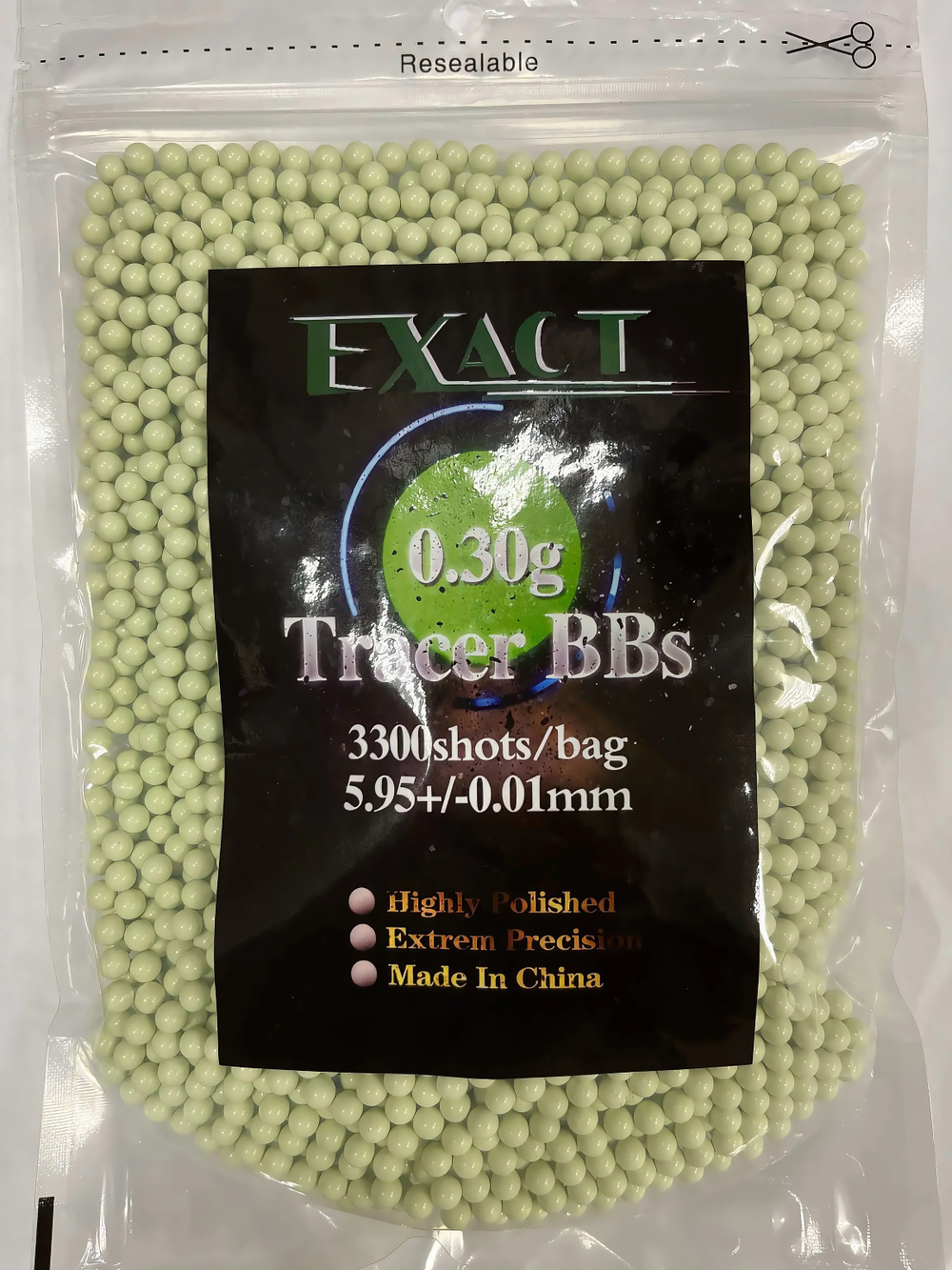 Шары EXACT трассирующие 0,30g (1кг, зеленые)