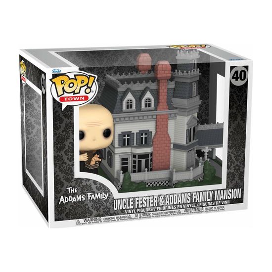 Фигурка Funko POP! Town TV Addams Family Addams Home with Uncle Fester (40) 81208 — упаковка