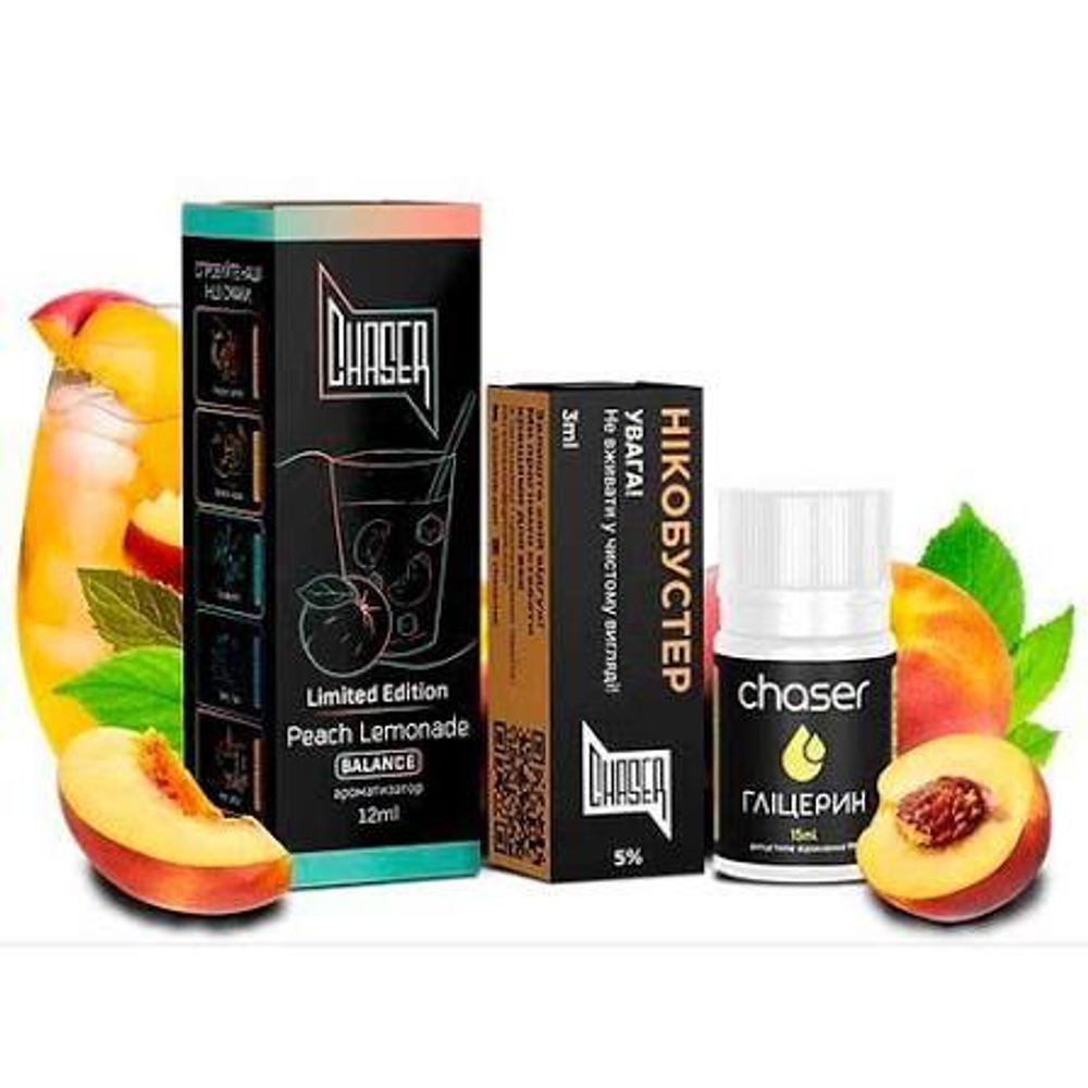 Chaser BLACK - Peach Lemonade (30ml, 5% nic)
