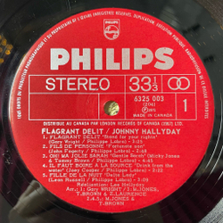 Винтажная виниловая пластинка LP Johnny Hallyday Flagrant Delit (Canada 1971)