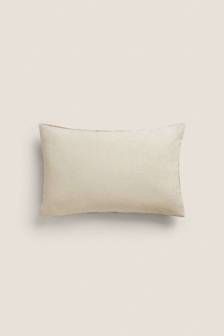 ZARA HOME ЧЕХОЛ ДЛЯ ДЕКОРАТИВНОЙ ПОДУШКИ «РОМБЫ», БОРДОВЫЙ