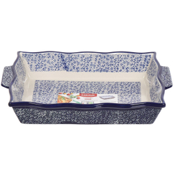 Форма для выпечки керам, 25х39 см, прямоуг, син, Atribute, Eclipse blue, ABK103-SRT-B