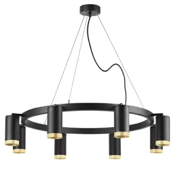 Люстра подвесная 8*GU10 LR01837840 черный/золото Rullo Lightstar