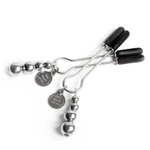 Металлические зажимы на соски Adjustable Nipple Clamps (Цвет: серебро)