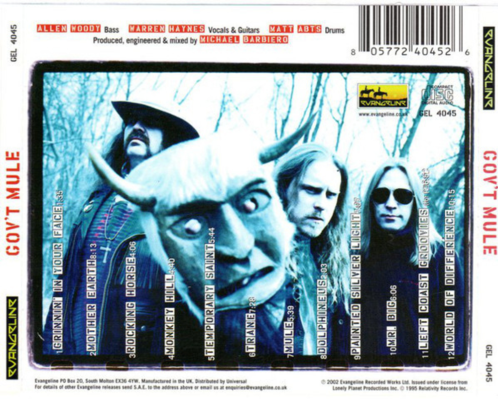 Gov't Mule ?– Gov't Mule (CD)