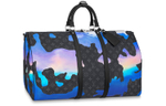 LOUIS VUITTON Keepall Bandouliere 55 Sunrise Monogram Eclipse Black/Grey/Multi