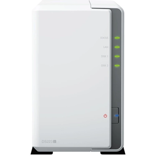 Сетевое хранилище 2x2.5"/3.5" SATA, Realtek RTD1619B -1.7GHz, 1 GB DDR4, 1x1 Гбит/с, 2xUSB (вилка UK/HK 3-pin)