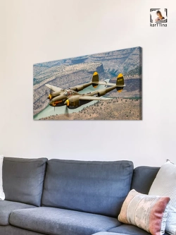 Картина на стену "Lockheed P-38", 80х40 см