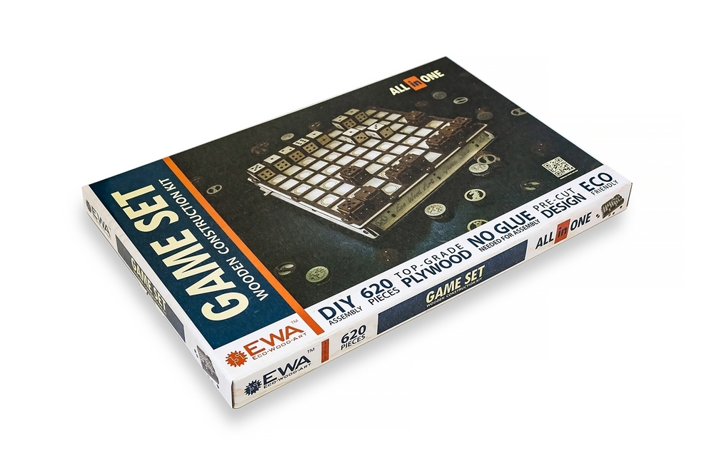 Конструктор деревянный 3D EWA Gameset Игровой набор