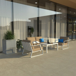 Лаунж зона Ideal Patio ЭСТИВО бежевая - белый каркас