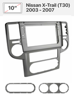 Переходная рамка 10'' и комплект проводов для Nissan X-Trail (T30) 2003 - 2007
