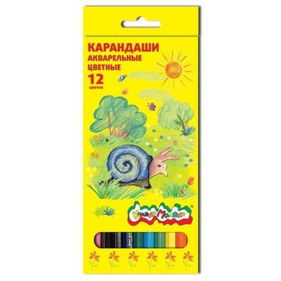 Карандаши 12цв. акварель (Каляка-Маляка)