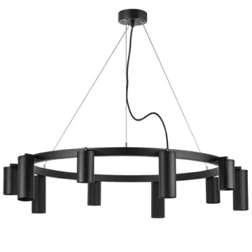 Люстра подвесная 10*GU10 LR020375875 черный Rullo Lightstar