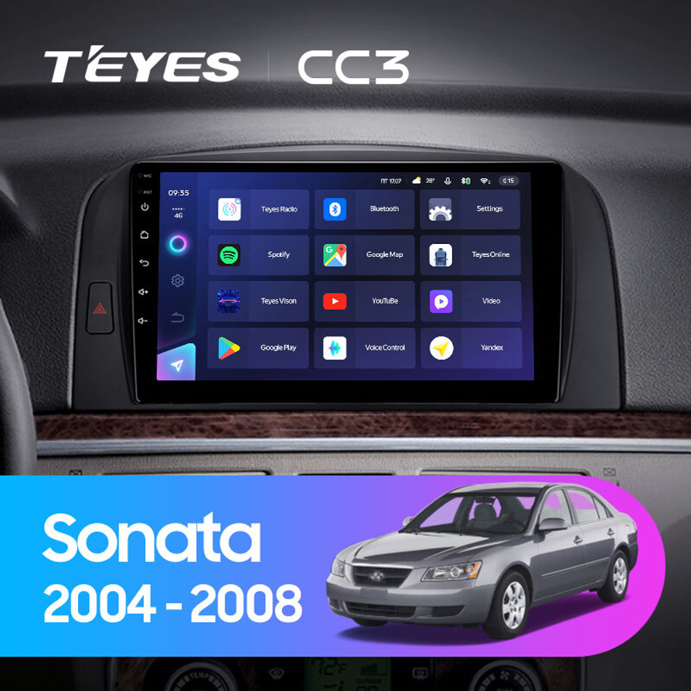 Teyes CC3 9" для Hyundai Sonata 2004-2008