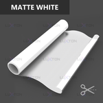 Пленка для окон декоративная MATTE WHITE LUXTON, на отрез