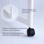 Детская кроватка Малютка 26 Колесо-качалка (белый)