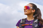 Спортивные очки с диоптриями Demetz G-Suit / Matte Crystal / Matte Dark Violet V. Pink Photochromic Mirror Red Cat.1 to 3