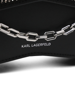 Кожаная сумка через плечо k/seven 2.0 sp cb rhinestones Karl Lagerfeld - черный(240W3036)
