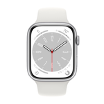 Умные часы Apple Watch Series 8 GPS, 45mm, Aluminium Case with Sport Band, Silver (Серебристый)