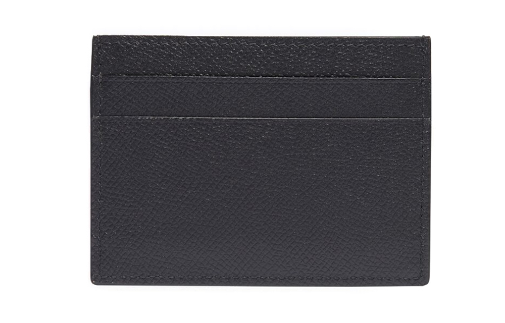 Balenciaga Cash Cow Leather Card Holder Card Holder Men"s Black