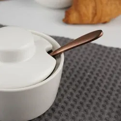 Сахарница d 9,5 см h8 см с крышкой белая фарфор P.L. Proff Cuisine [4]