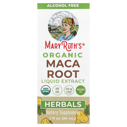 MaryRuth's, жидкий экстракт корня органической маки, без спирта, 30 мл