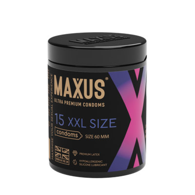 Презервативы MAXUS XXL, с увеличенным размером, X-Edition, 15 шт