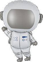 Шар (37''/94 см) Фигура, Космонавт, Сатин, 1 шт.