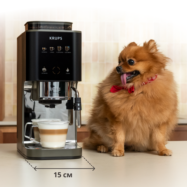Автоматическая кофемашина Krups Coffee Crush SA403BE0 + в подарок набор посуды Tefal L881S904