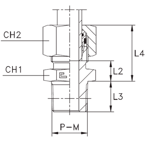 Штуцер FC DL06 NPT 1/8 (в сборе, B4, нерж.)