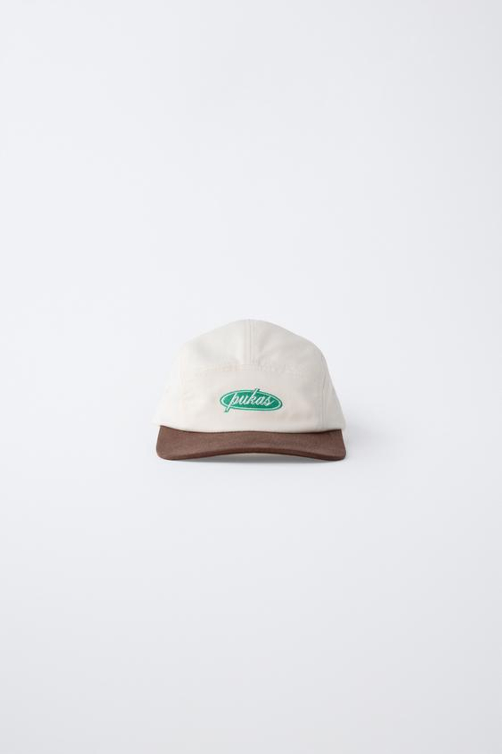 ZARA X PUKAS КЕПКА С ВЫШИВКОЙ PUKAS SURF, ОТТЕНКИ КОРИЧНЕВОГО