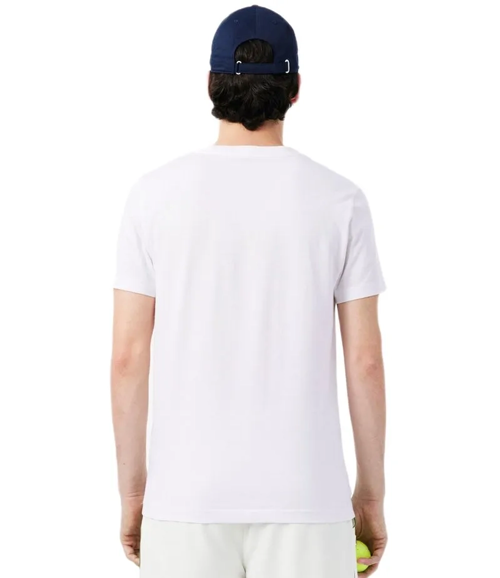 Мужская теннисная футболка Lacoste Tennis x Novak Djokovic Pack - white
