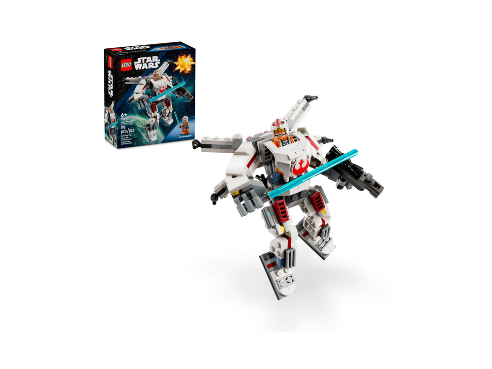 Конструктор Лего Звёздные войны Боевой робот Люка Скайуокера X-Wing | LEGO Star Wars Luke 75390 195 детали (6+)
