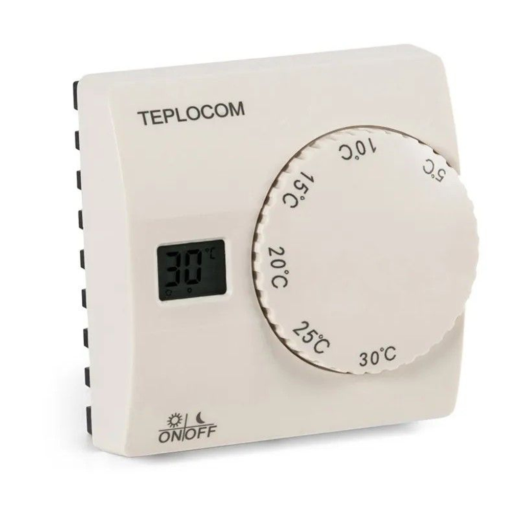 Термостат комнатный проводной электронный TEPLOCOM TS-2AA/8A