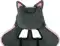 Кресло игровое Knight Kitty Fabric серый/розовый с подголов. крестов. пластик