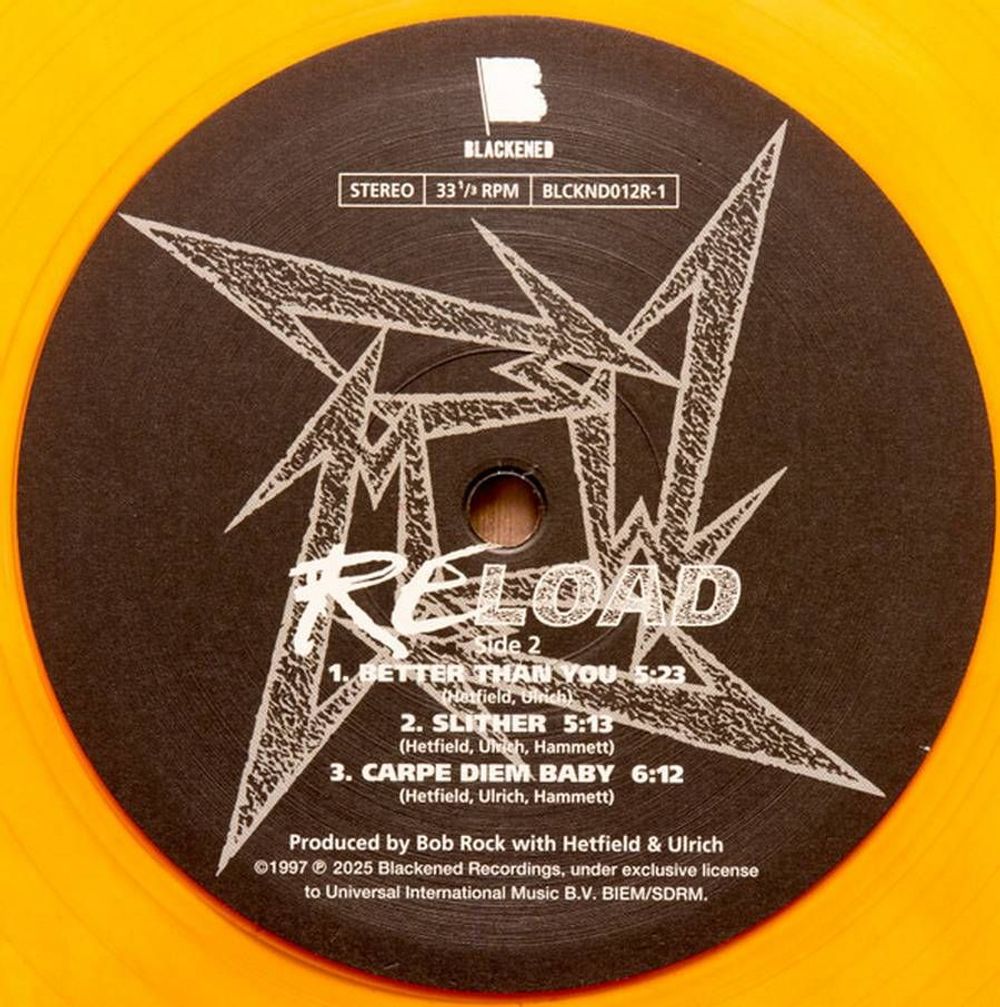 Metallica - ReLoad (2 LP, Remastered 2025, Limited Edition, Translucent Yellow Vinyl). Новая запечатанная виниловая пластинка + ПОДАРОК