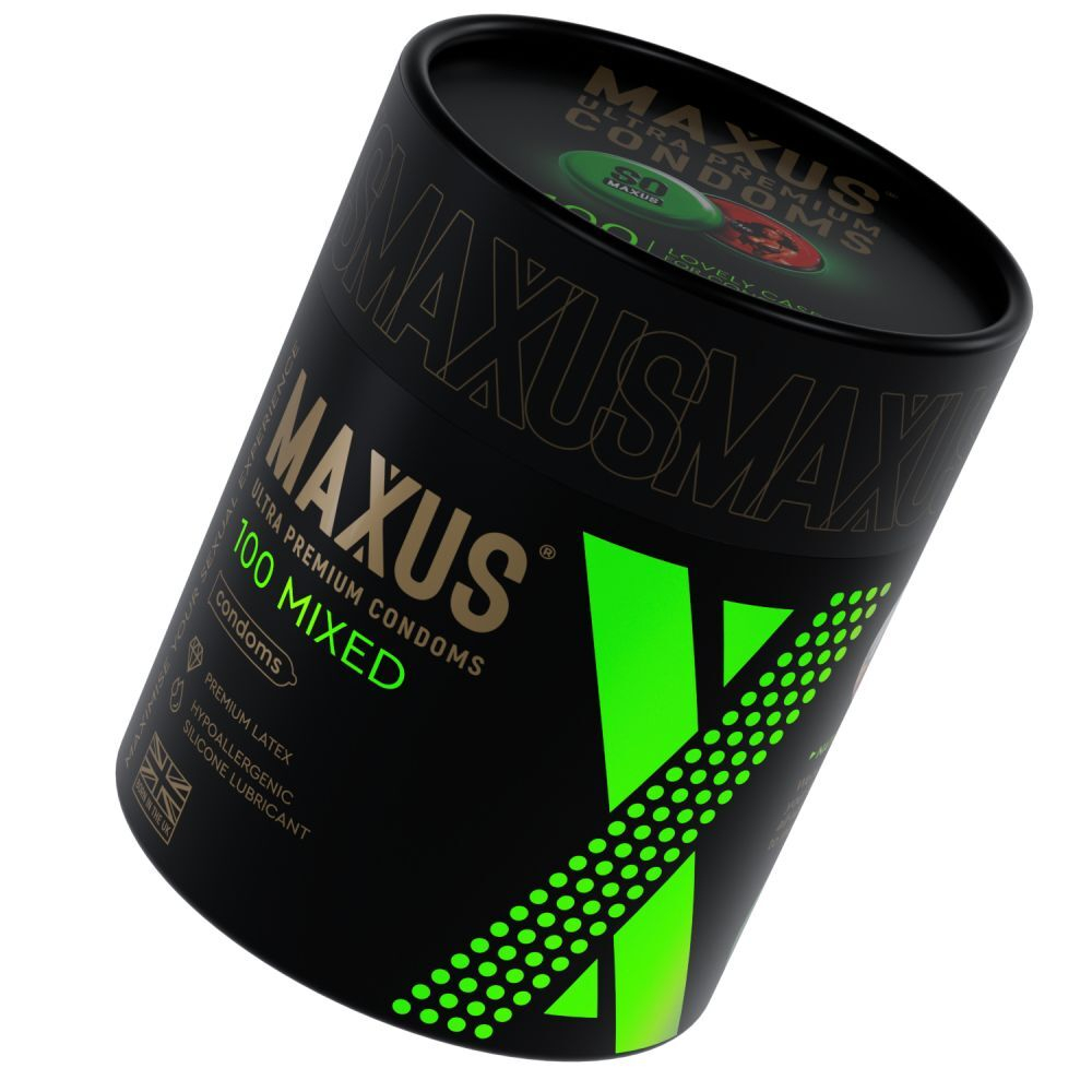 Презервативы MAXUS Mixed гладкие и текстурированные (100 шт.) 2122mx