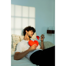 Ваза для цветов 15.5см Doiy Love красная