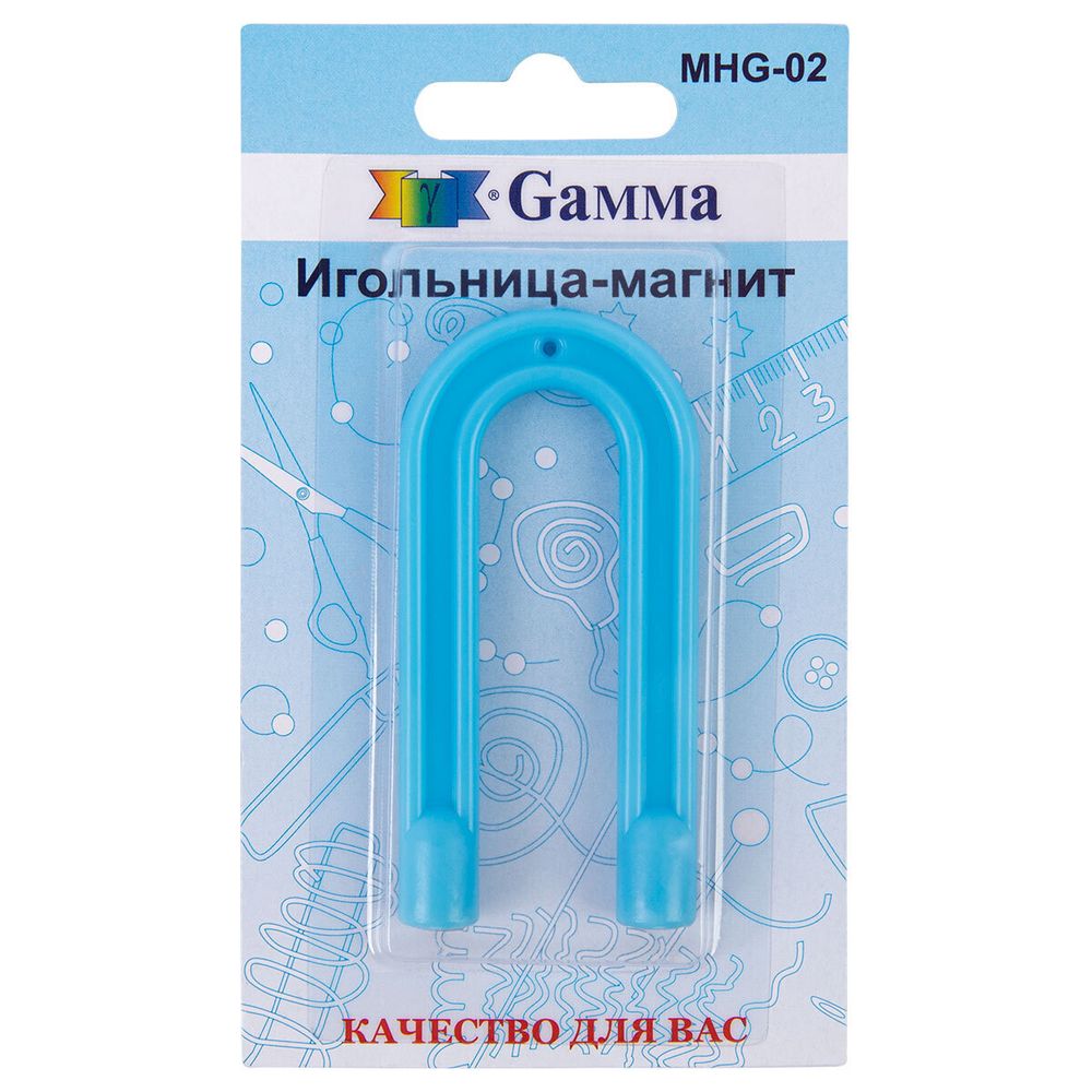 Игольница магнитная 7 см, №7 см, голубой, Gamma MHG-02