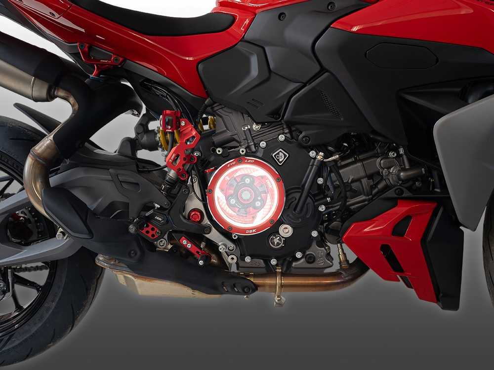 CCDVL18D DBK CLEAR WET CLUTCH COVER EVO LED (P V2, SF V2, MTS V2 2025)