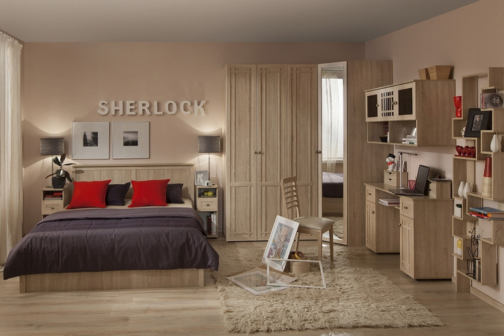 Столик туалетный Sherlock 52, дуб сонома