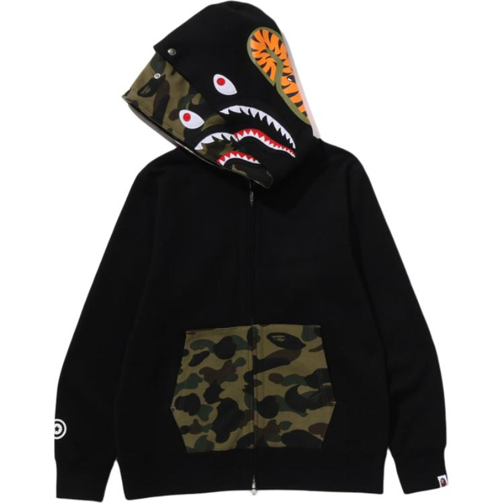 A Bathing Ape Bathing Ape Shark Full Zip Худи черный